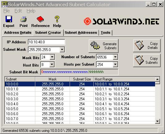 Advanced hardware replacement and software utilities SolarWinds Subnet Calculator SolarWinds Subnet Calculator 21 The Solarwinds.
