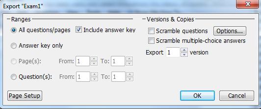 Exporting Why do I need this? You may find that you need to export your exams to other formats depending on the intended use.