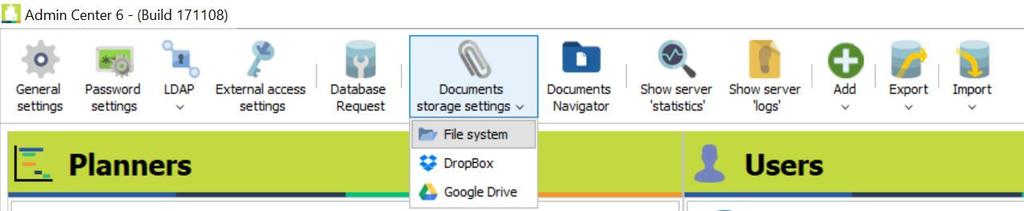 Chapter 4. File storage options 4.1. Definition By default, Visual Planning stores all files uploaded through attachment headings in the Documents folder of the Visual Planning server.