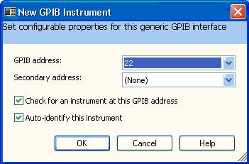 In the configurable properties window (Figure 2-11), select the L4411A s GPIB