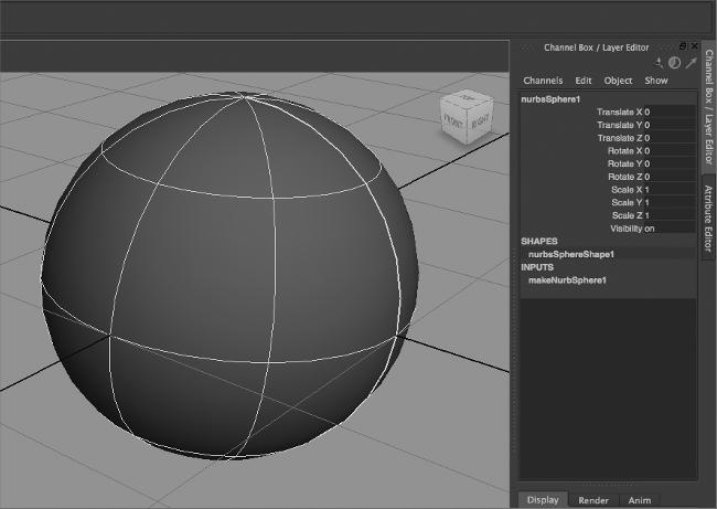 You ll be prompted to draw the sphere on the grid if Interactive Creation mode is on; if not, the sphere will appear at the center of the grid. Either option is fine. 2.