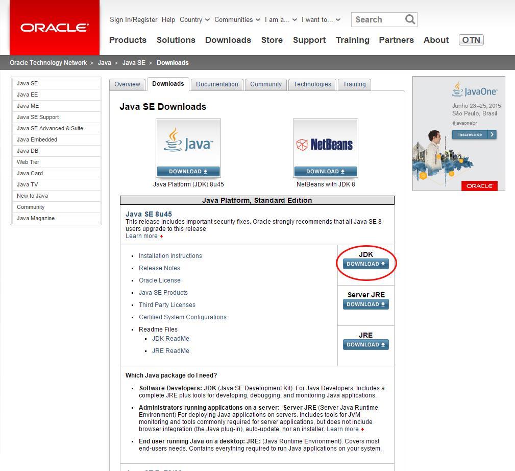 Part I: Installing the Java SDK and IDE 1. Download and install the latest Java SE Development Kit from Oracle. a. Go to: http://www.
