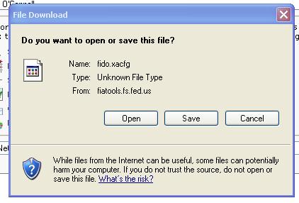i. However, at this point, if you close your browser, or otherwise close the current FIDO session, your saved