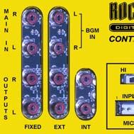 Specifications and Operating Features Separate volume levels for Paid Play and Background Play Switchable Stereo/Mono Modes Separate 7 band equalizers for each channel. Loudness Contour control.