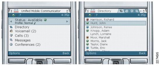 Chapter 7 Cisco Unified obile Communicator Figure 7-15 Cisco Unified obile Communicator Using Cisco Unified obile Communicator, employees have the Key Features and Benefits available on the mobile