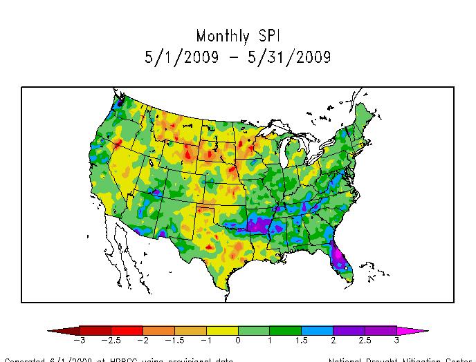 RESOLUTION: Standardized Precipitation Index (SPI) by Climate