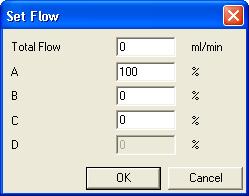 Fig 12: LC Monitor Stop Flow The pumps can be stopped from this window using the Stop Flow button.