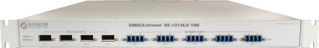 REGENERATION With a total of four (4) configurable ports the SS-4LX-0Gb can be configured to have multiple monitoring ports to allow connected devices to receive multiple copies of the same data