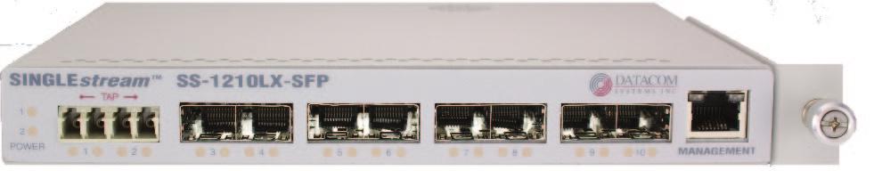 You Can t Monitor WhatYou Can t See SINGLEstream Link Aggregation Tap (LX) with 8 - SFP Monitoring Ports SS-0LX-SFP Full-Duplex Visibility for Single Interface Monitoring Solutions Full Duplex