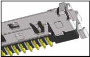 4 mm pitch, this horizontal connector offers a space saving design and a low height of 0.