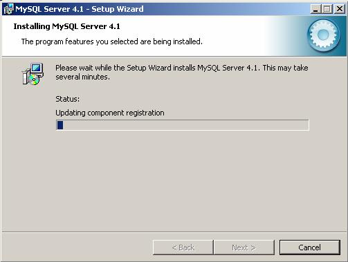 o. Select Install to continue the installation Figure 23: MySQL