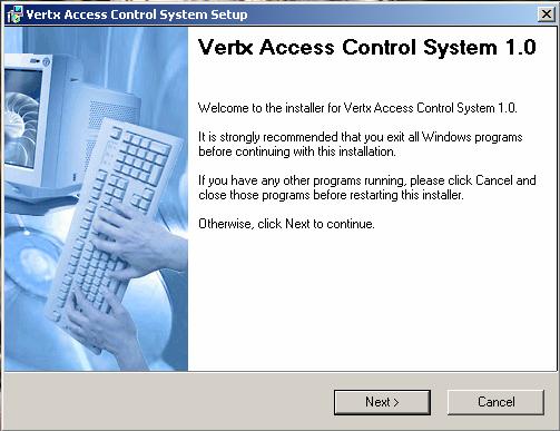 1.0 Introduction This document details the installation manual for the Vertx Access Control System. It details a guide on installation procedures. 2.0 Vertx Access Control System 1.