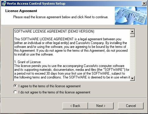 Figure 2: License Agreement e. You will be prompted with the License Agreement. (Refer to Figure 2) f.