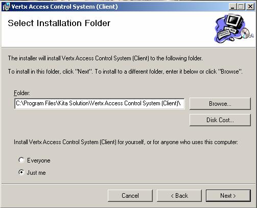Figure 11: Installation Folder Selection c.