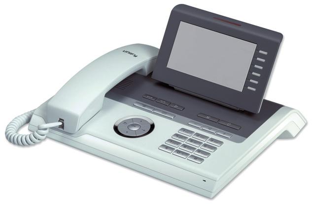 OpenStage 40 T The large swivel display of this telephone is equipped with programmable touch/sensor keys with functions that are shown on the display (paperless phone).