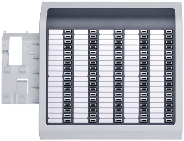 2 units can be connected) OpenStage Busy Lamp Field 40 90 additional freely programmable keys with LEDs; function, speed dial or line keys Key labeling via paper inserts In ice blue or lava External