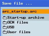 The name of the data archive is "arc_startup.arc" by default. You can use your favorite name for it. 4. Select your desired folder and press this key to open it. 5.