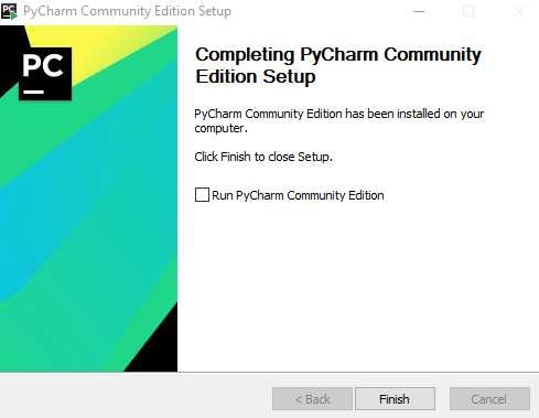 Step 4 Once the installation is successful, PyCharm asks