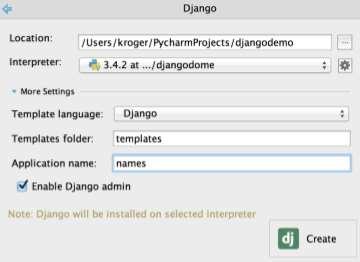 If the EnableDjangoadmin option is enabled, PyCharm will