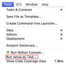 A user should select develop task while running a.