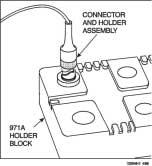 cool. Remove micro clip from buffer support after connector has cooled. Figure 33. Place Connector into 971A Holder Block 6.2. Cleaving the Fiber 1.