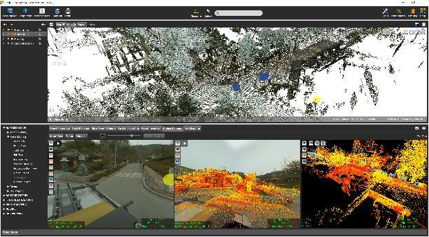 point cloud data and image management Supporting mobile mapping project sharing Supporting