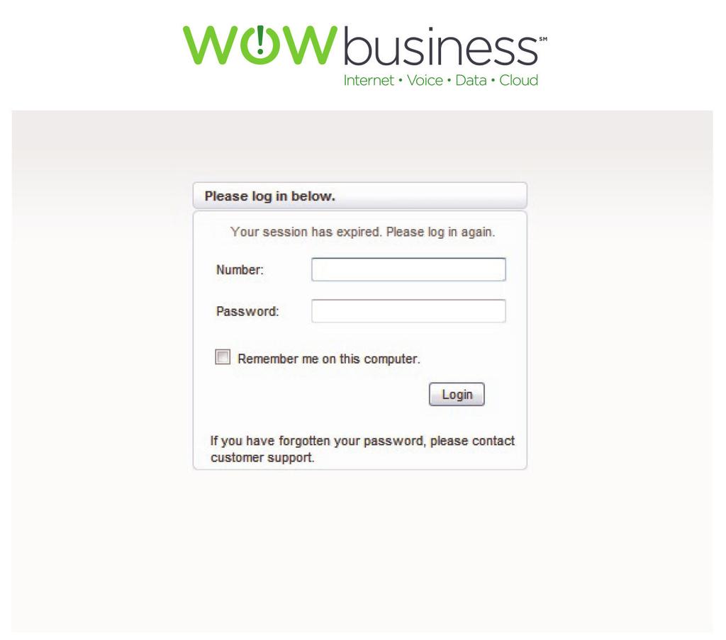 CommPortal Main Screen The Premium Attendant application is accessed through the CommPortal application. When you go to the WOW! Business Web Portal link (https://voice.wowway.