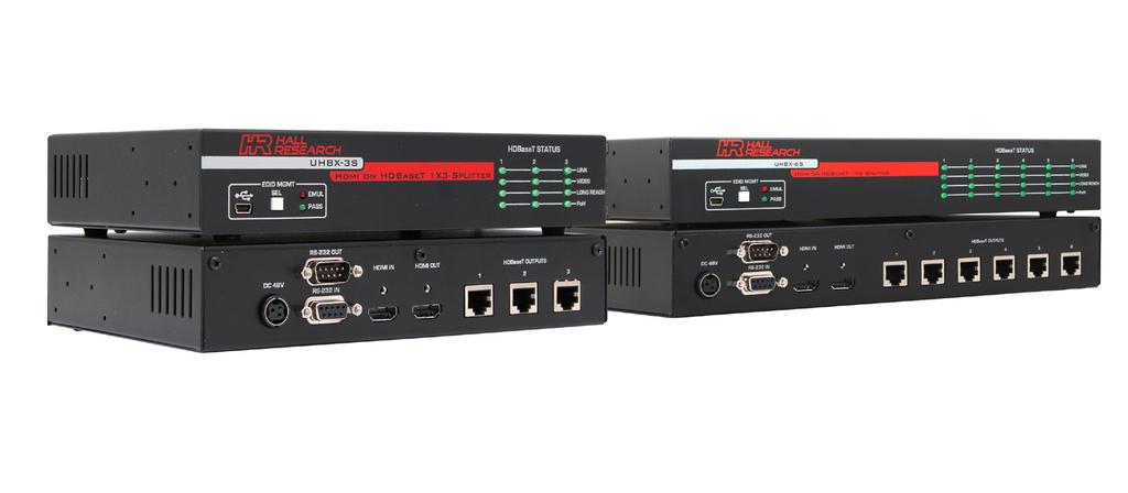User s Manual UHBX-3S UHBX-6S HDMI on HDBaseT Splitter with Local HDMI output, RS232, & PoH Part Number