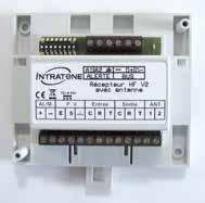 RF RECEIVERS REAL-TIME G To control a garage door or a car park gate G To create, change or delete data without having to go-on the site or having the remote control at hand 07-0101-XX RF receiver
