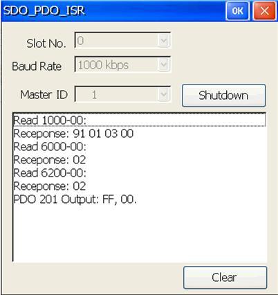 5.1.6. SDO_PDO_ISR In this demo, it is allowed to configure the CPM100 as a CANopen slave.