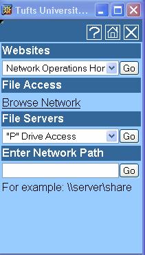 The Static Toolbar The WebVPN Static Toolbar is available on each page accessed through the WebVPN. It contains quick links that allow access to several popular features.