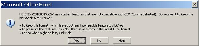 The following dialog box displays: 30 Select (Yes). 31 Close Microsoft Excel. The following dialog box displays: 32 Select (No).