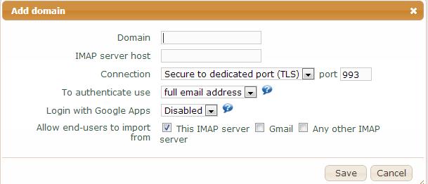 com Secure, 993 Exchange Contact IT staff or email provider for exchange server. Confirm IMAP enable and verify port. Gmail imap.gmail.