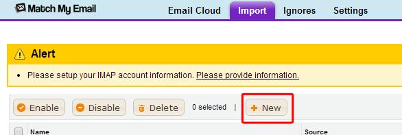.4.1. Gmail Users: Provide a name for the import If you set up Google Mail Integration