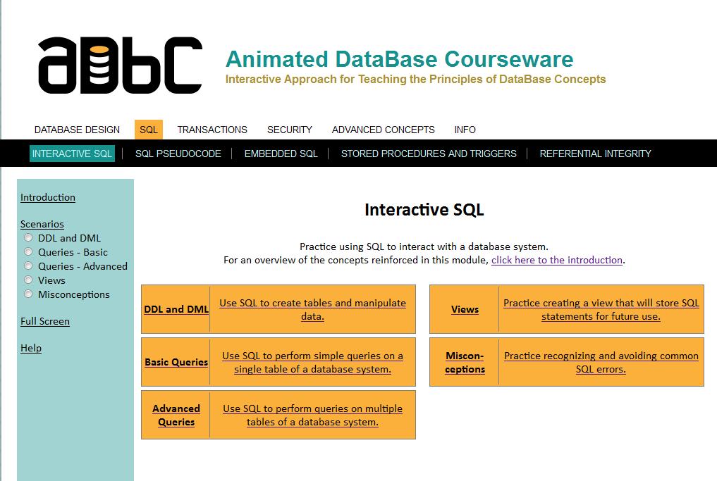 LAB 3 Part 1 ADBC - Interactive SQL Queries-Advanced To access the SQL Module, go to http://adbc.kennesaw.edu/index.php?