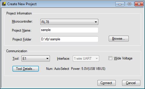 3. Operating the RFP (4) Information on the specified tool is displayed. Check the contents (in this example, Num: AutoSelect Power: 5.
