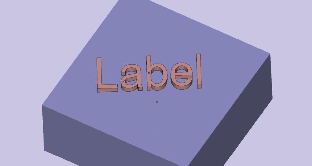 Labeling: Labeling can help the user identify parts that were on the same print job, or add text or an image to a part.
