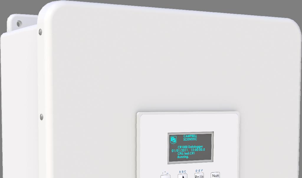 CD100 Mountable Display with Keypad 1. Introduction The CD100 is an easy-to-read panel-mountable datalogger data display. It includes a large-format keypad for input.