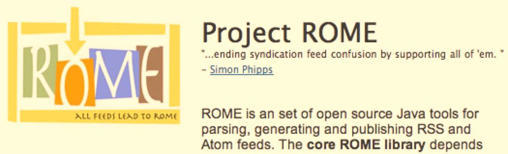 You can use the ROME framework to interact with Atom and RSS feeds programmatically