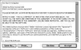 3. Select the country (fig. 2.56); then click OK. The Adobe License Agreement window appears (fig. 2.57). Fig. 2.57 License Agreement Window Fig. 2.58 Adobe Type Manager Window 4.