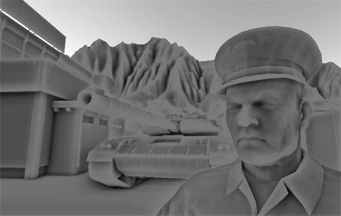 Screen Space Ambient Occlusion Filter after rendering Darken
