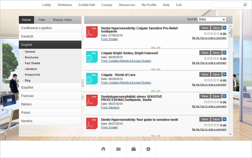 Resources Resources provides quick access to available content within the #ColgateTalks environment.