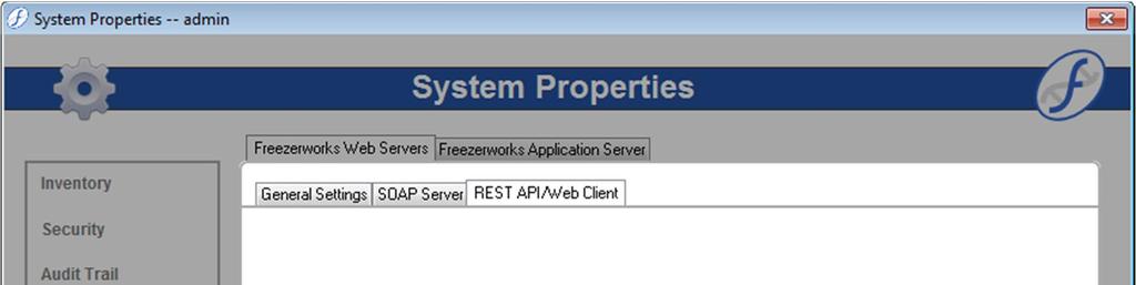 Freezerworks Activate the REST API and Web Client On the REST API/Web Client tab you can activate the new Web Client tool as well as open up the REST API Server for use with third-party applications