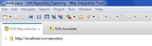 Type the URL for your SVN repository in the Url field. 3. Click Finish.