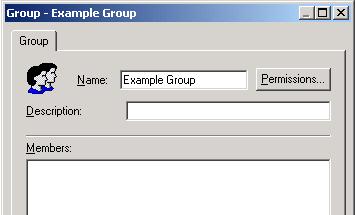 to creating users Define group name 14