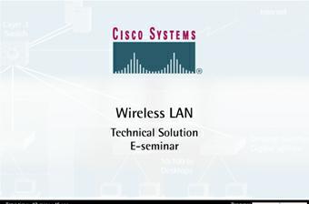 Welcome Welcome to the Technology Solutions E-seminar on Wireless LANs.