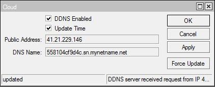 [admin@trainer Dave] /ip cloud> print ddns-enabled: yes update-time: