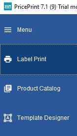 of products, etc.) Template Designer: run the label templates editor (create templates, modify existing ones) 2.