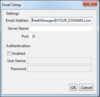 To configure the email settings, complete this procedure: 1. Obtain email configuration details from your network administrator or Help Desk.