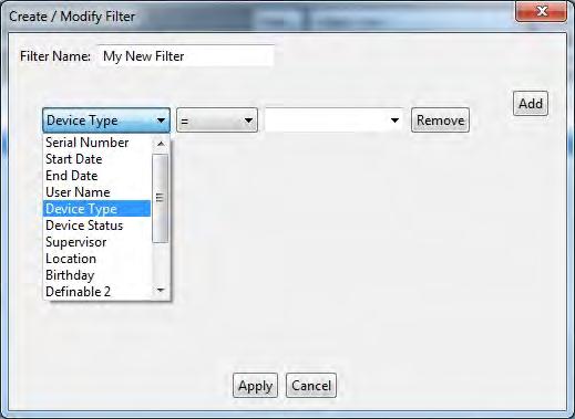 Sort, View, Filter and Export Data Filter Data 4.